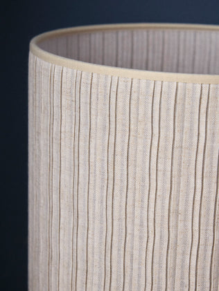 Plissee-Lampenschirm aus Leinen – kleines Modell