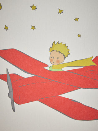 Affiche Kleiner Prinz Flugzeug - Oneart