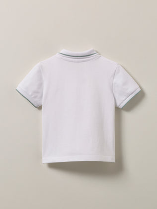 Baby-Poloshirt, Pikeestrick - Bio-Baumwolle