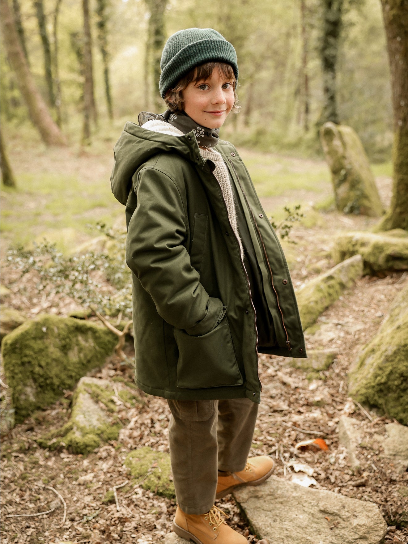 Imitation Fourrure Parka Homme Cyrillus Parka Light Courte Homme