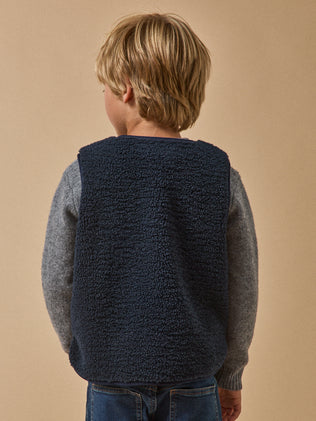 Veste sans manches en sherpa Garçon