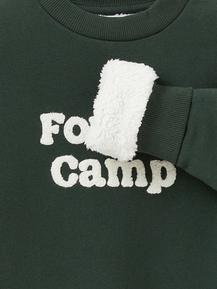 Jungen-Sweatshirt mit Sherpa-Futter