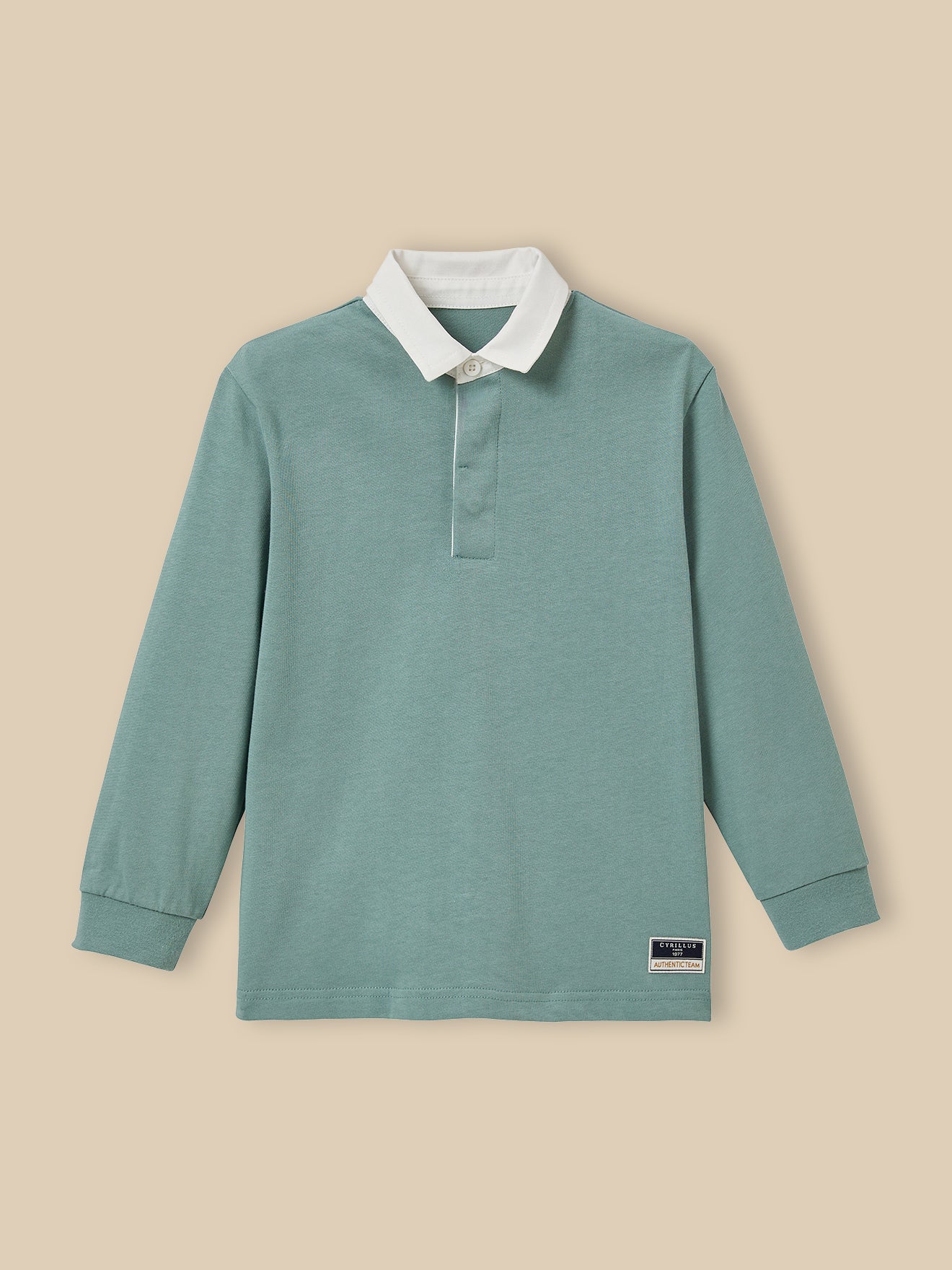 Jungen Rugby-Shirt mit Polokragen – Bio-Baumwolle
