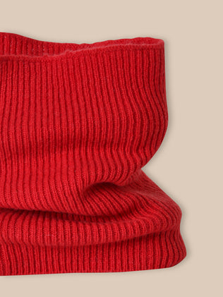 Snood tube en côtes laine mérinos Enfant