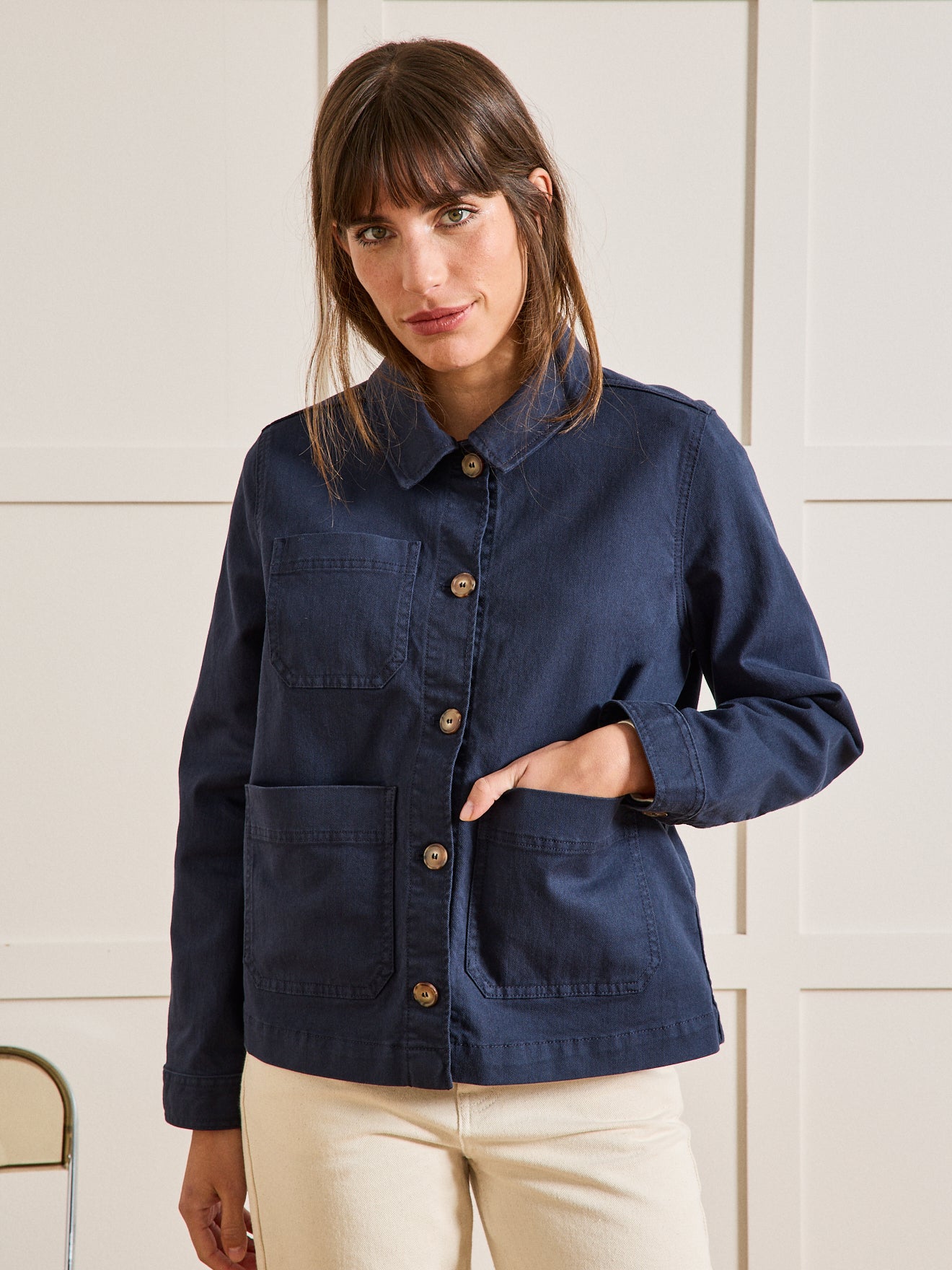 Veste worker femme coton