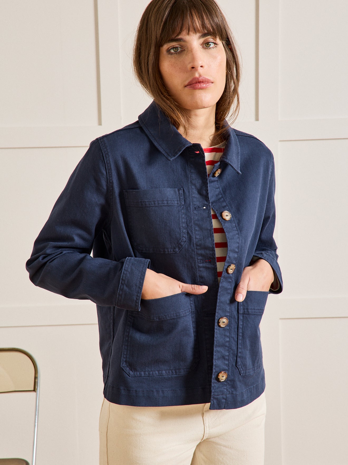 Veste worker femme coton