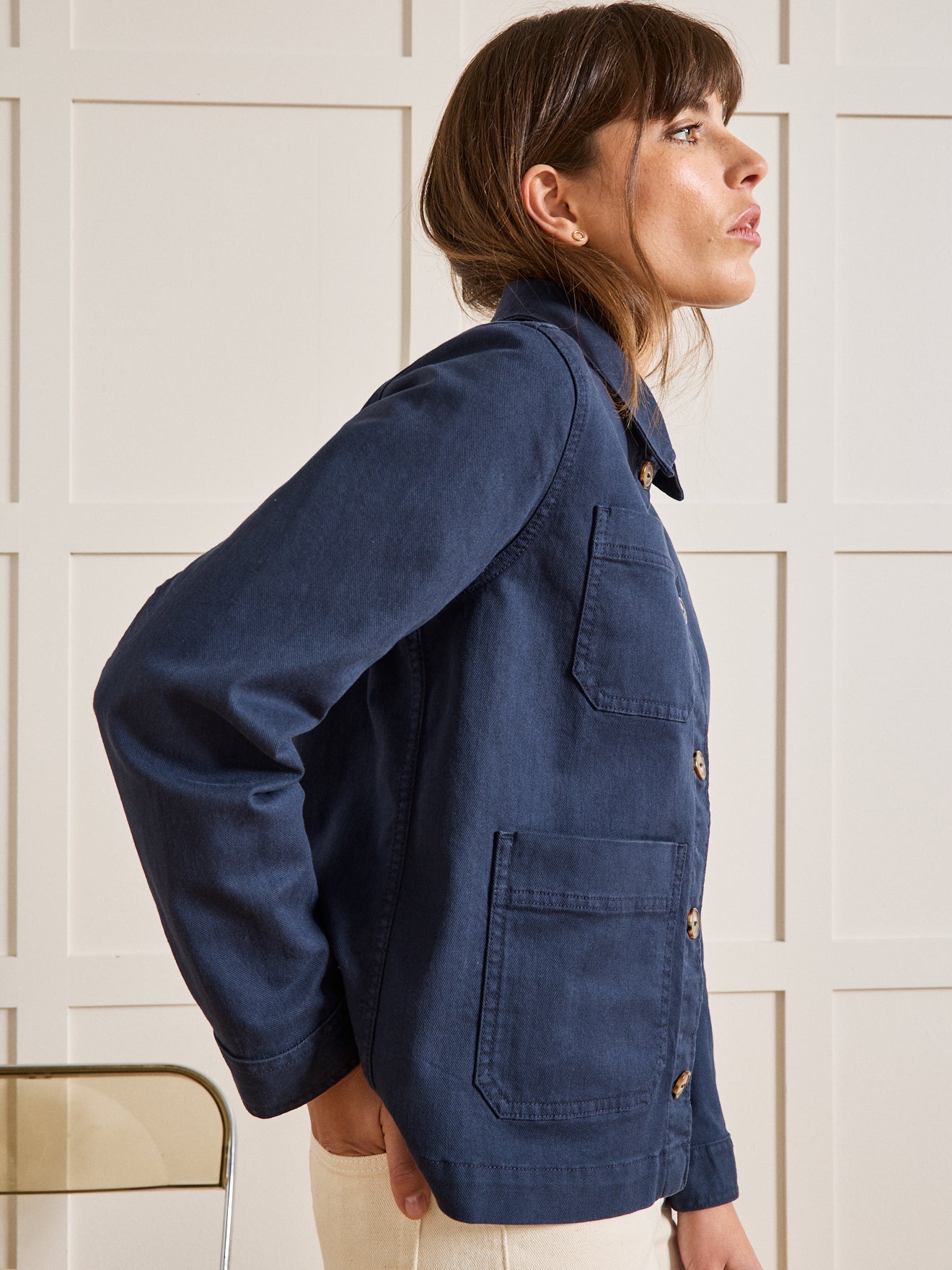 Veste worker femme coton