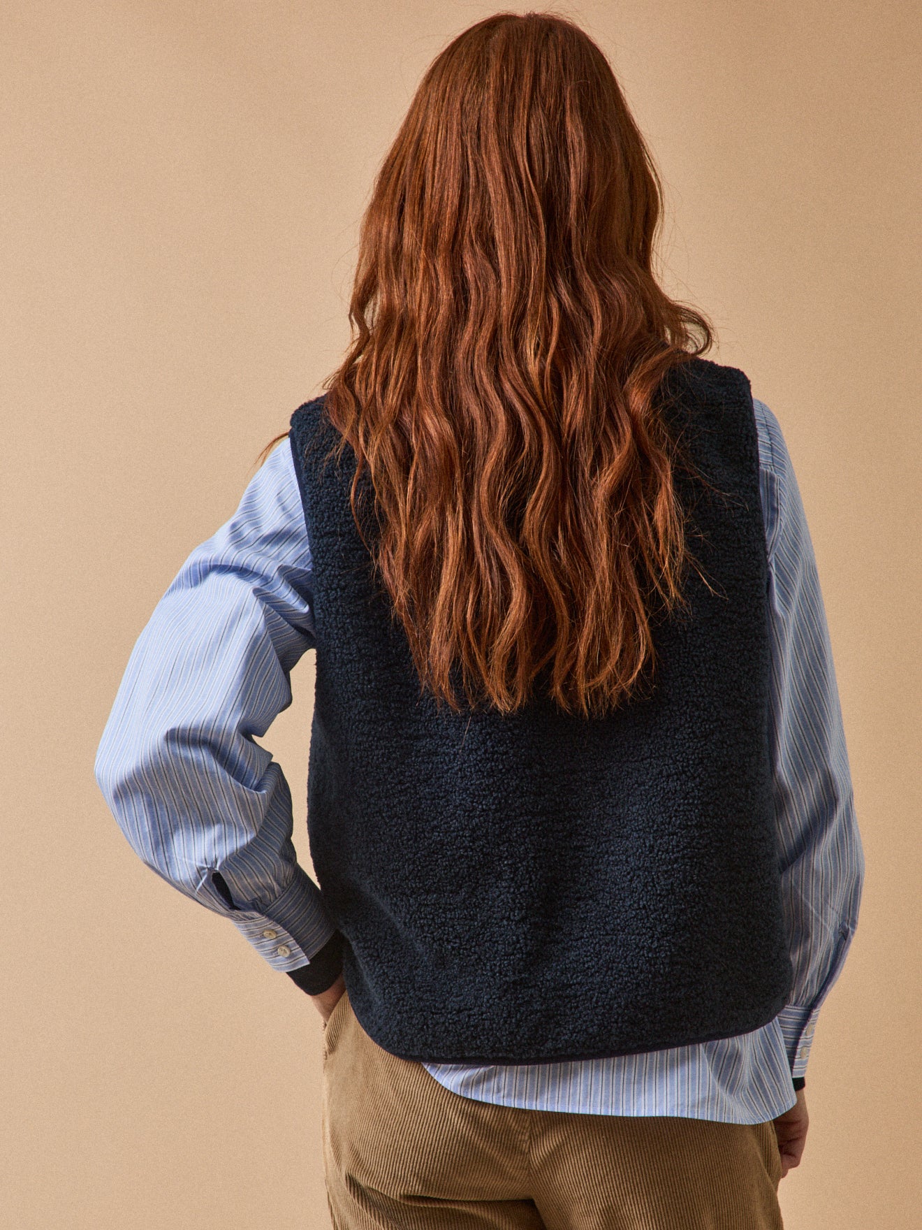 Damenweste aus Sherpa