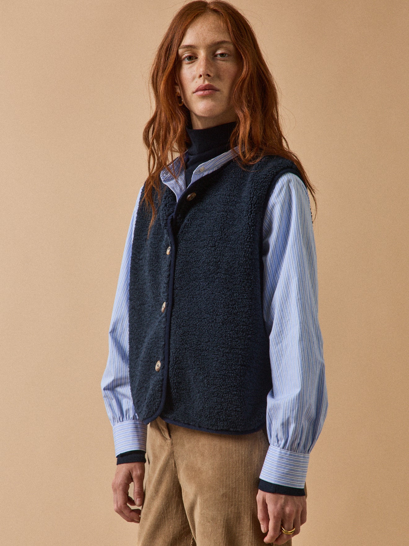 Damenweste aus Sherpa