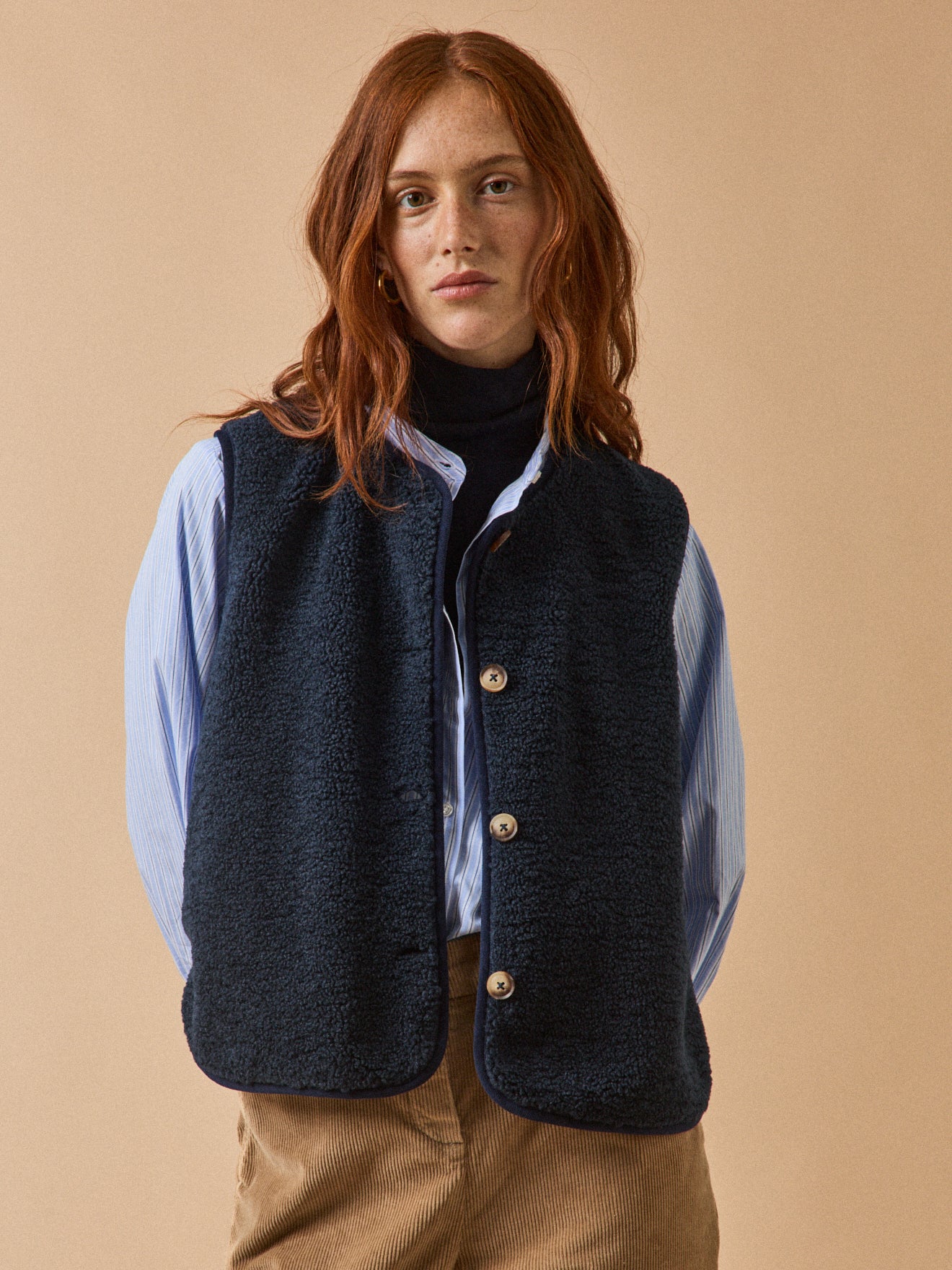 Damenweste aus Sherpa