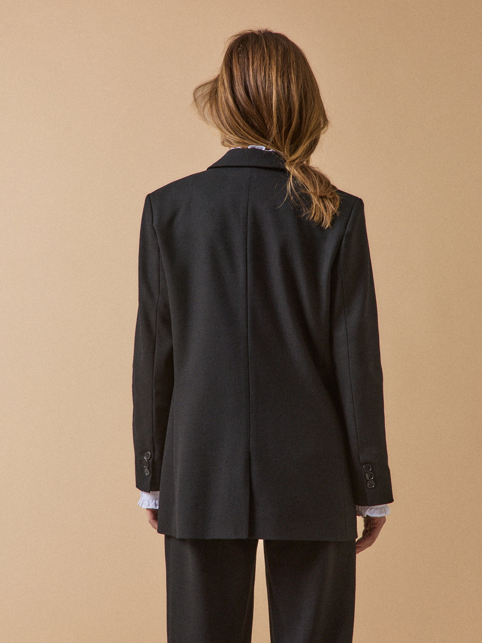 Veste tailleur twill uni femme