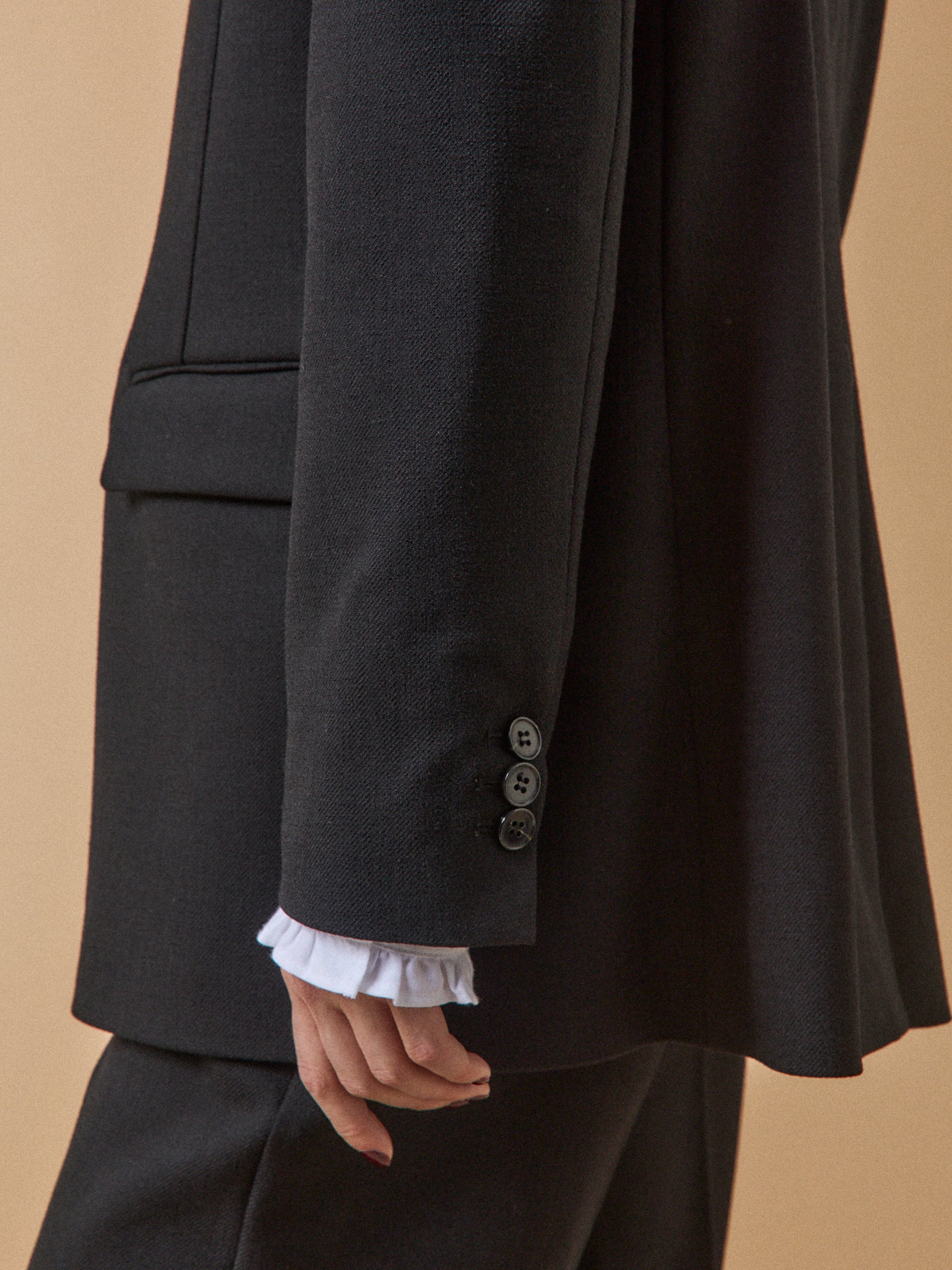 Veste tailleur twill uni femme