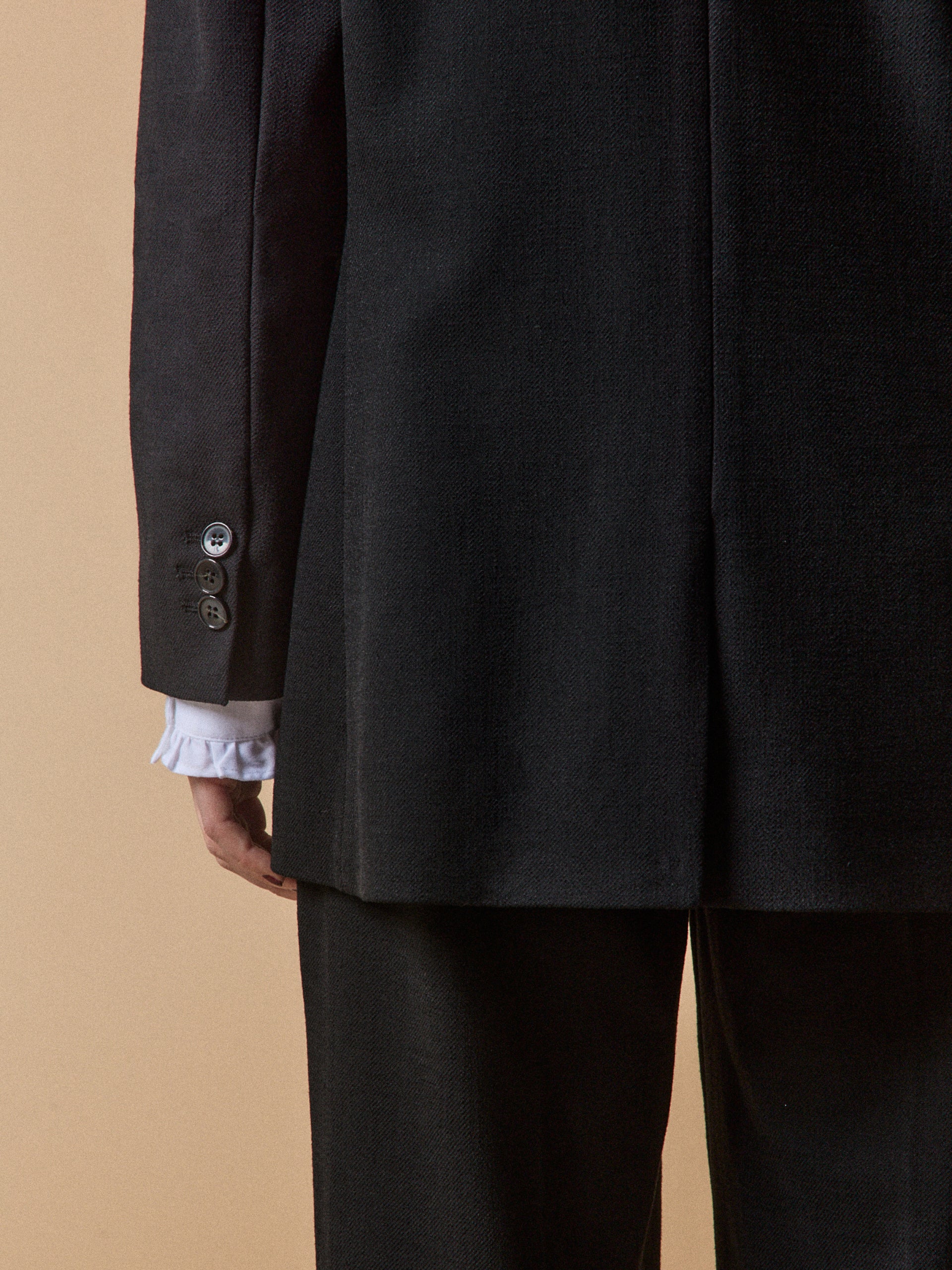 Veste tailleur twill uni femme