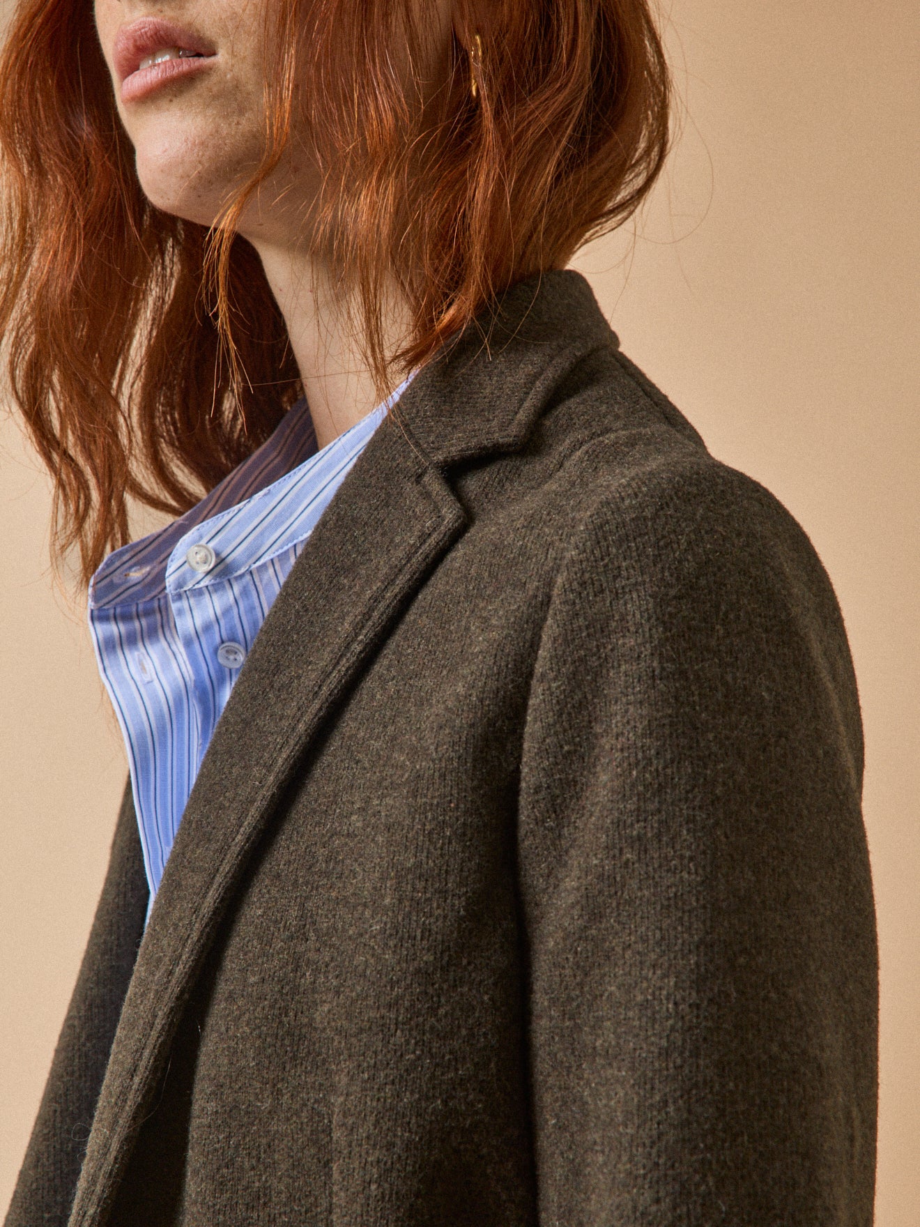 Einfarbiger Damen-Blazer