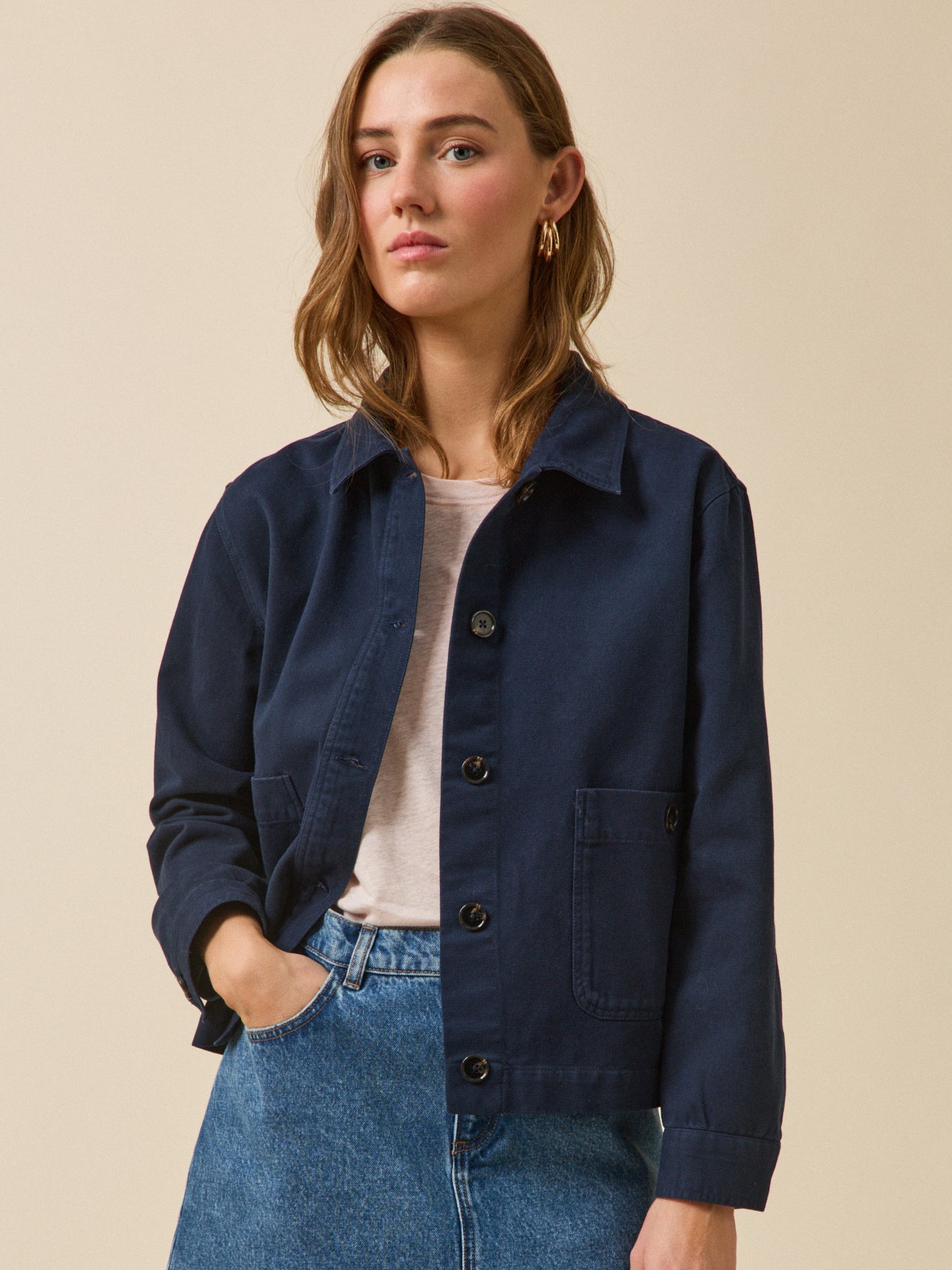 Veste worker femme coton biologique