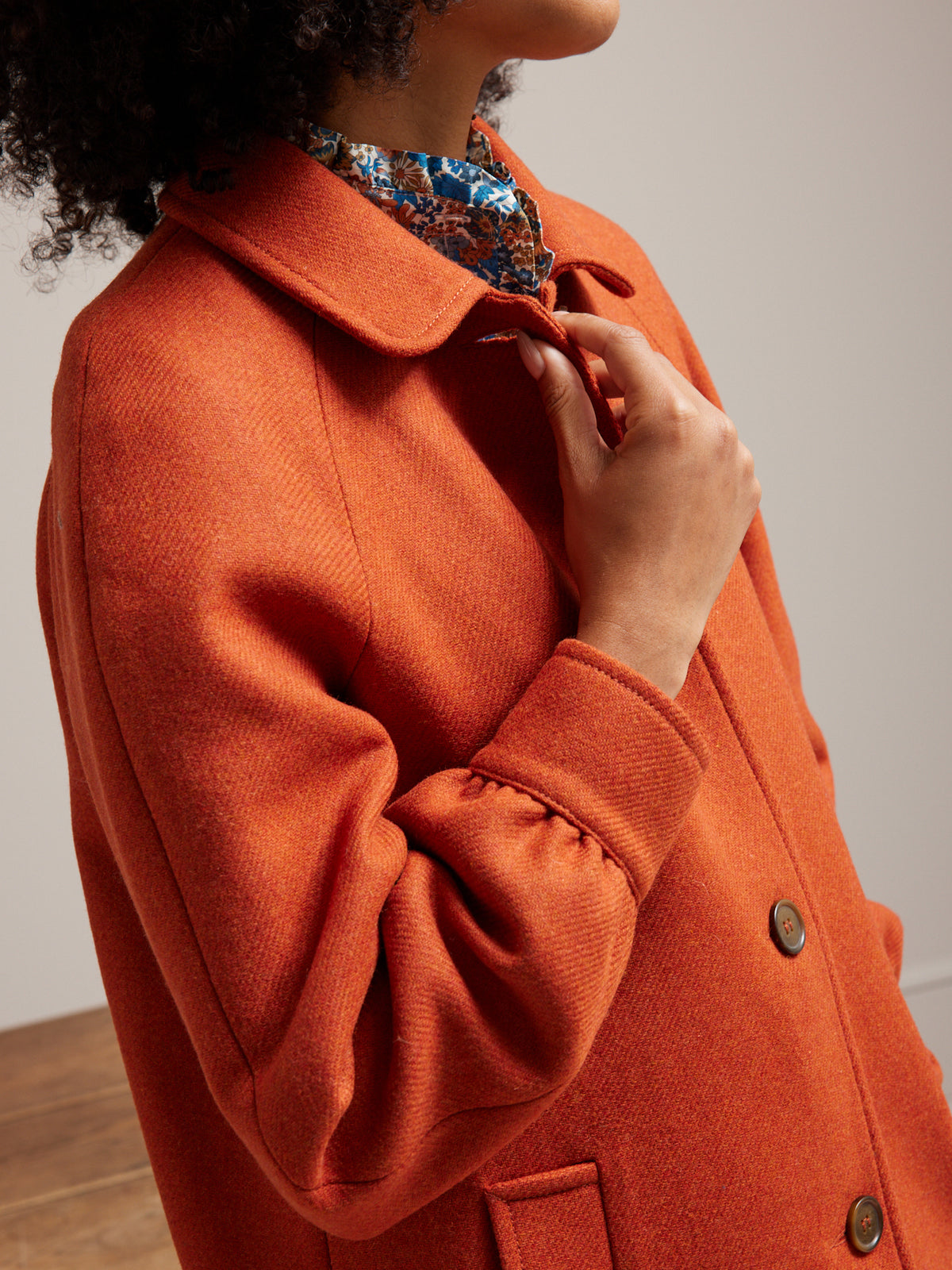 Manteau drap de laine femme laine recyclée
