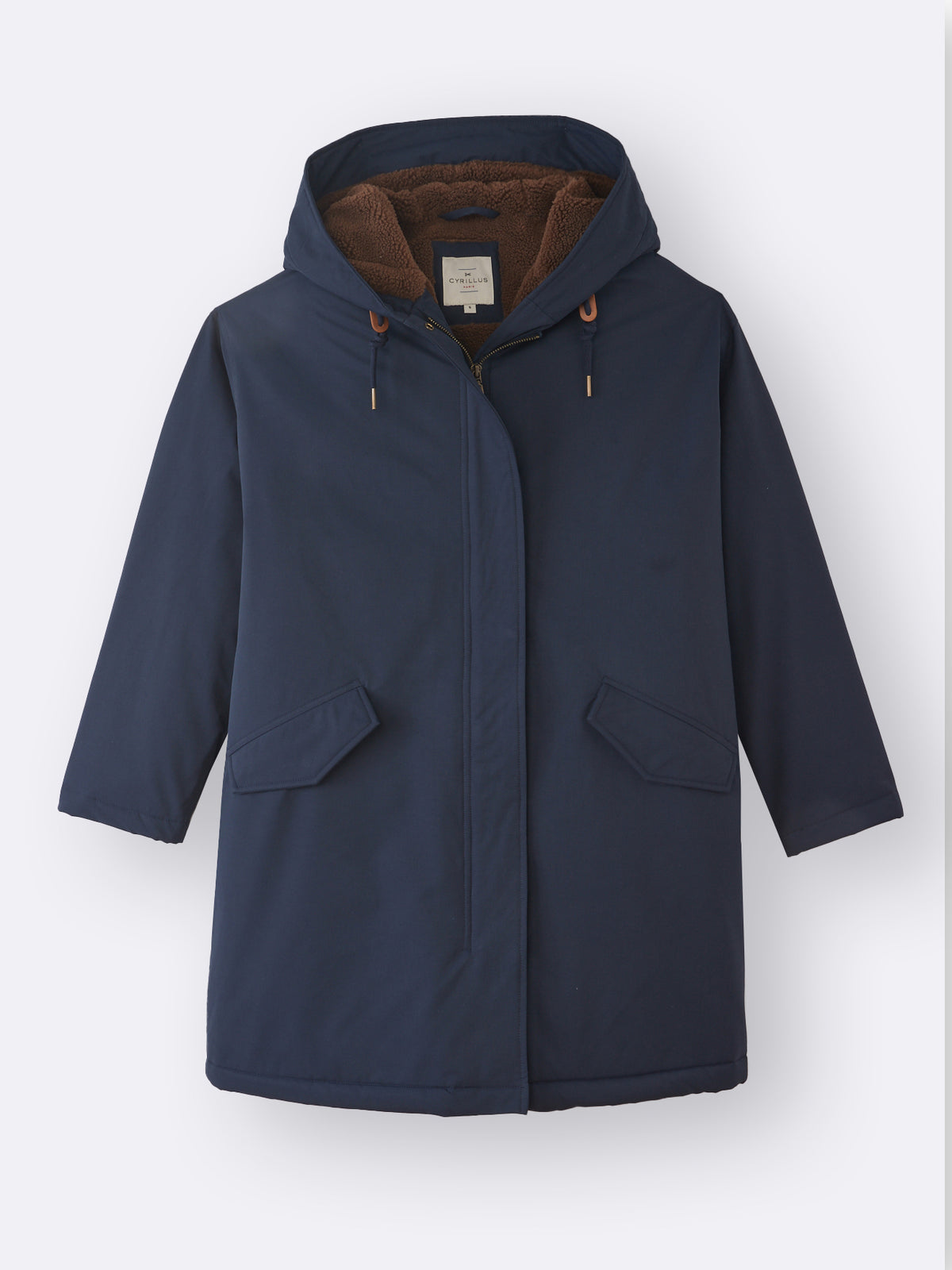 Langer Damen-Parka mit Futter