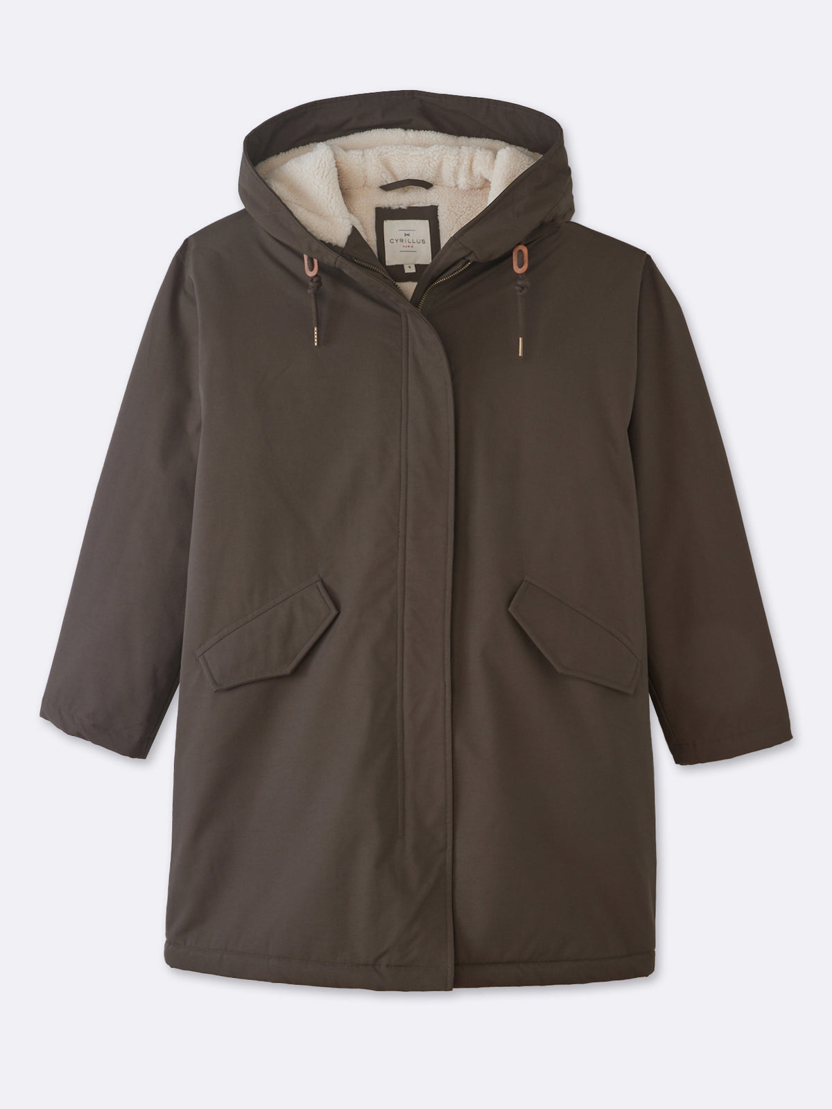 Langer Damen-Parka mit Futter