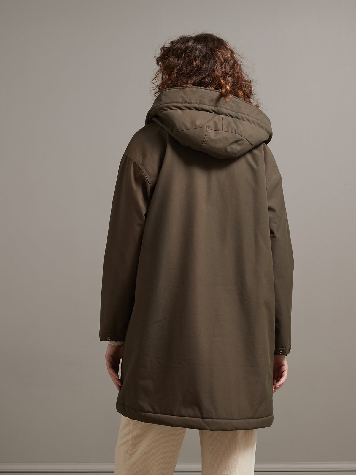 Langer Damen-Parka mit Futter