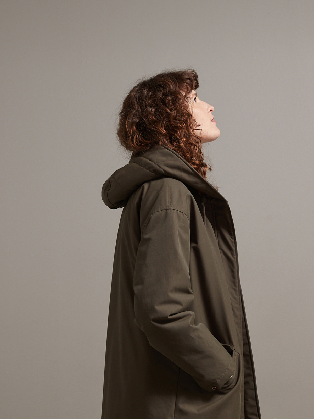 Langer Damen-Parka mit Futter