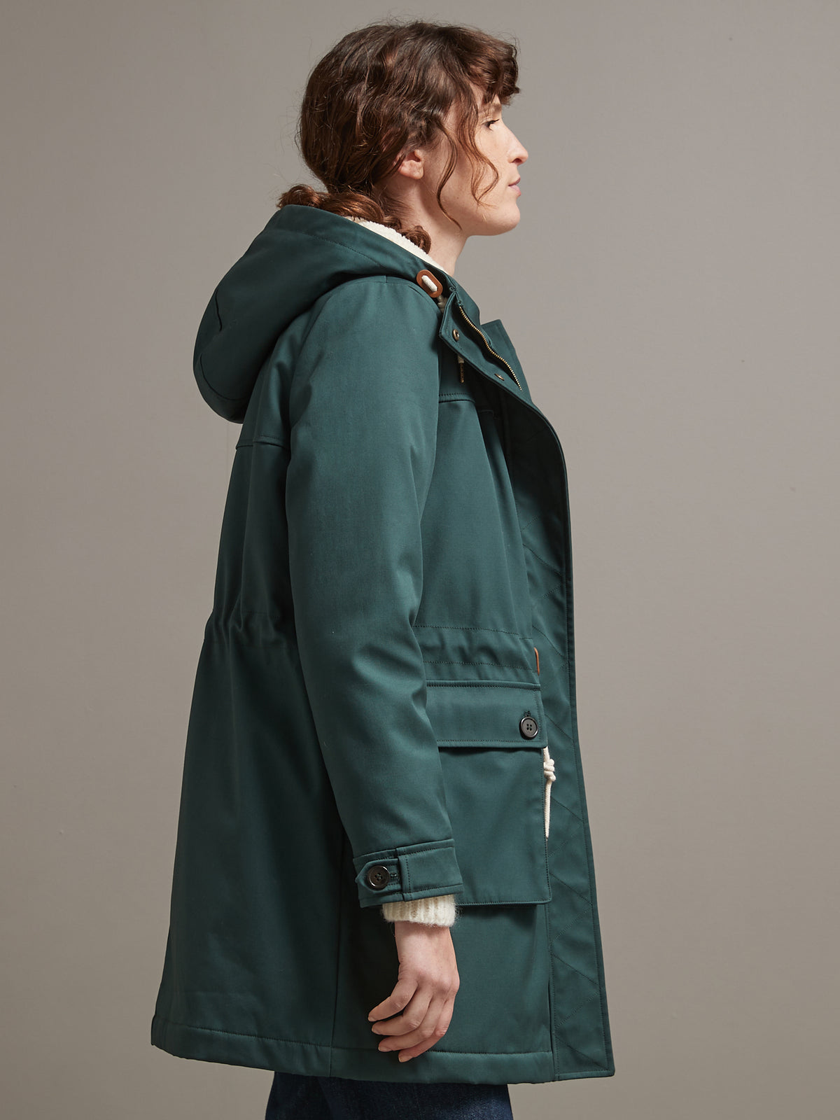 Parka longue fourrée et matelassée femme