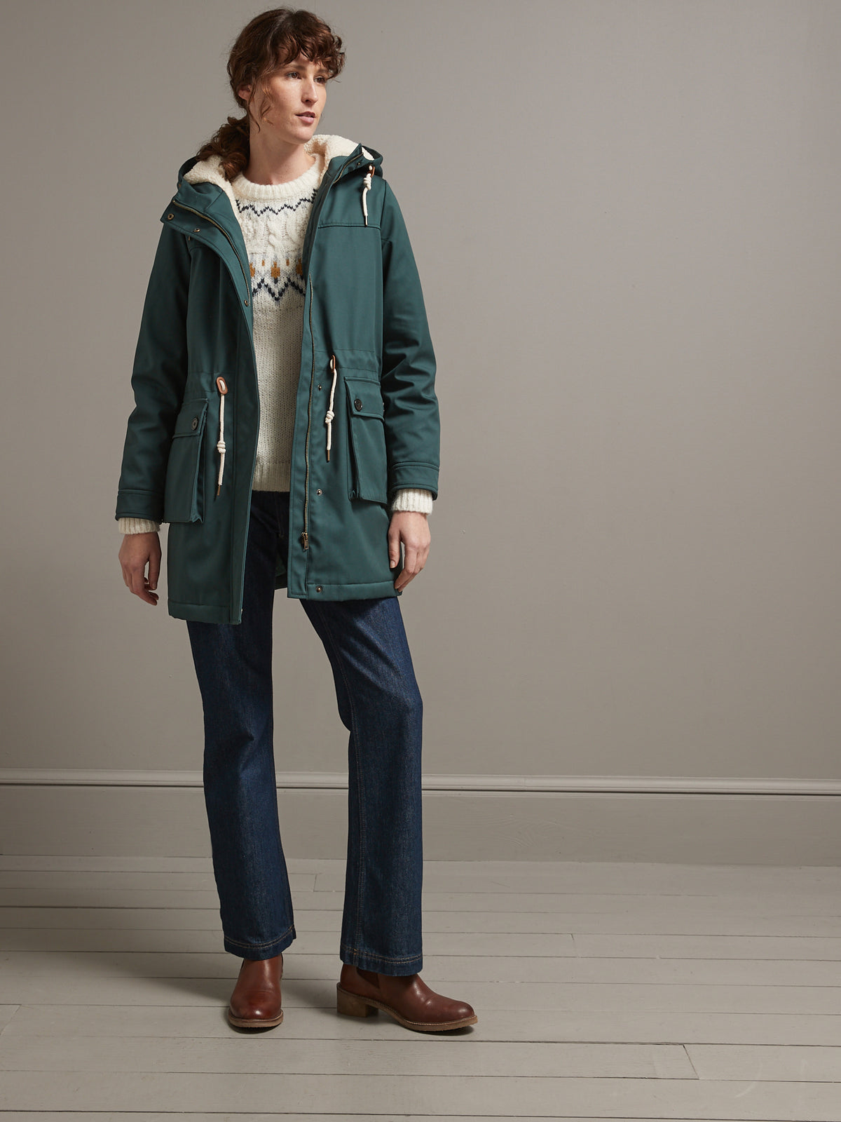 Parka longue fourrée et matelassée femme