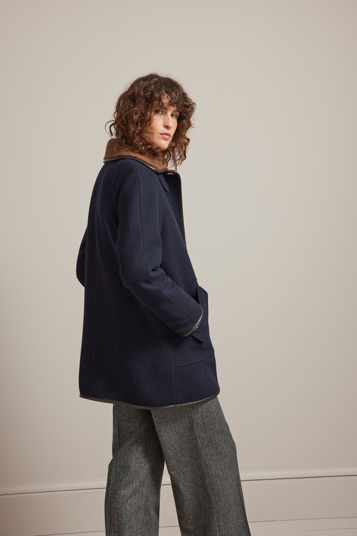 Manteau gansé intérieur sherpa femme