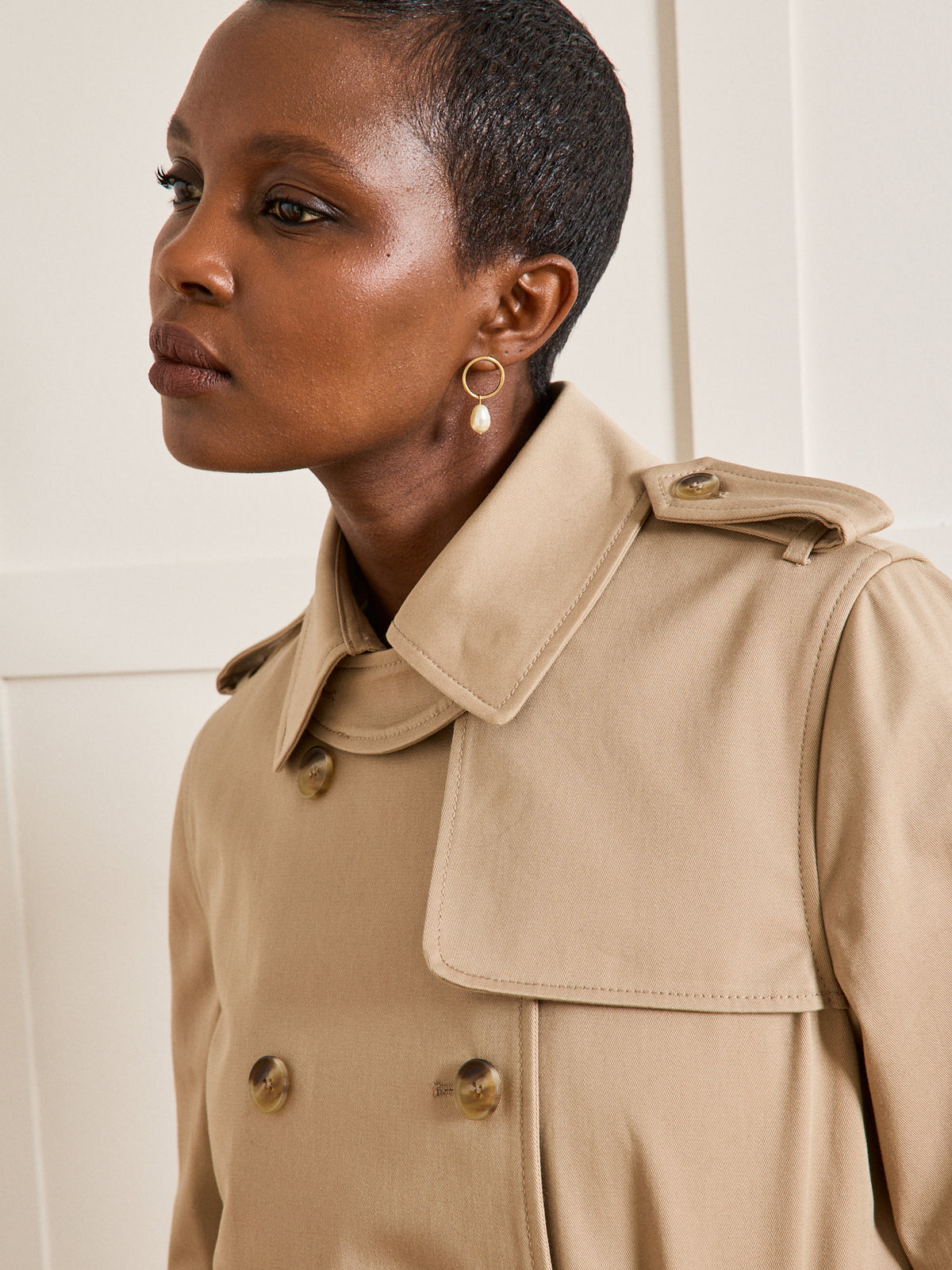 Langer Damen-Trenchcoat