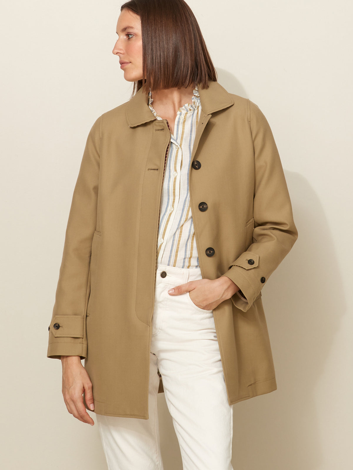 Damen Car Coat-Mantel