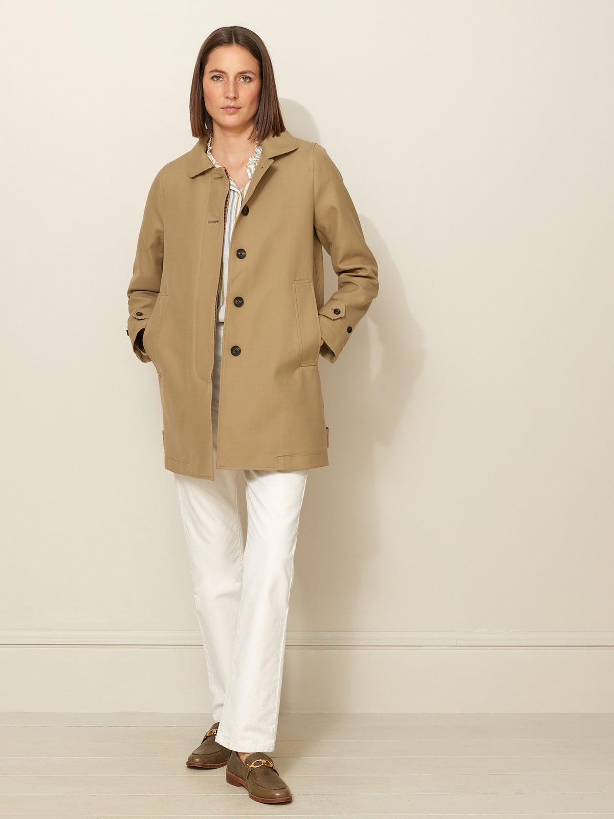 Damen Car Coat-Mantel