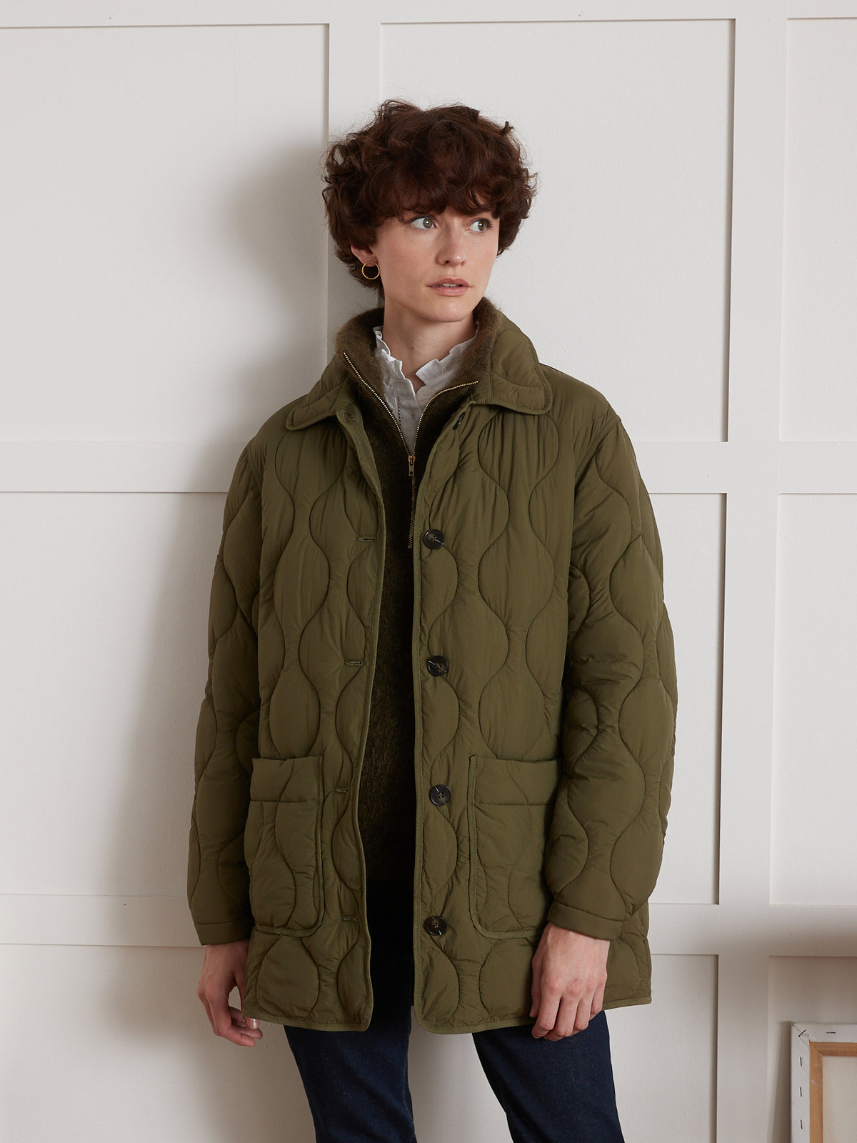 Wasserabweisende Damen-Steppjacke