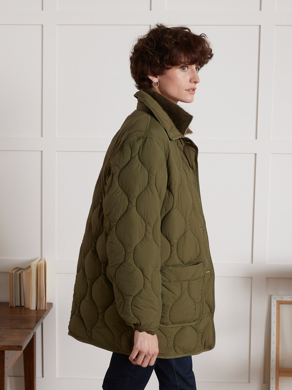 Wasserabweisende Damen-Steppjacke