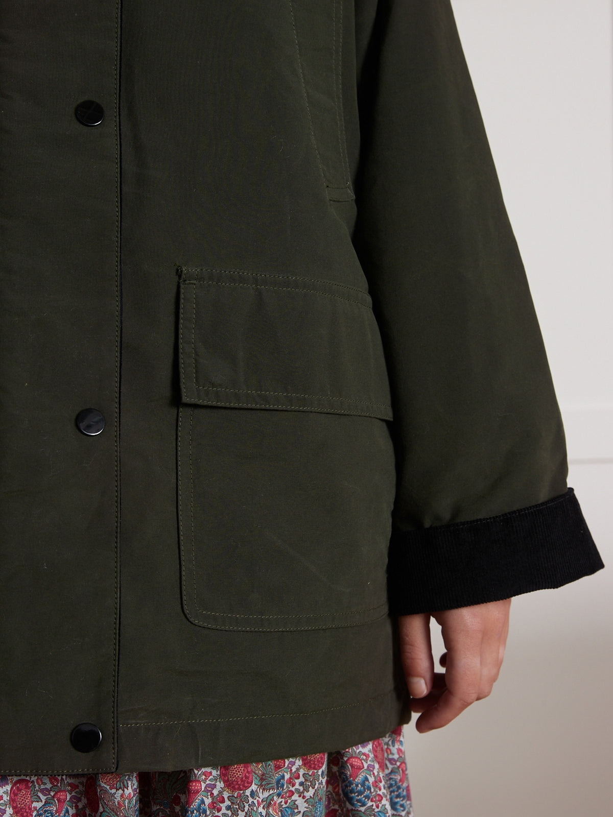 Veste femme coton enduit