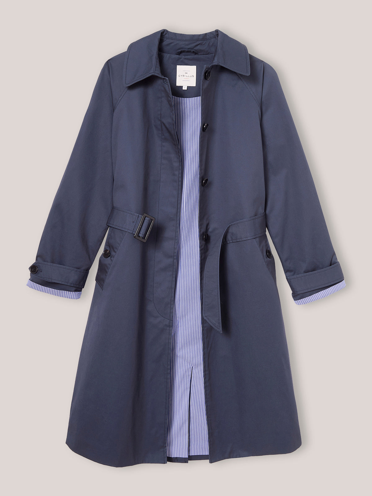 Trench long raglan femme