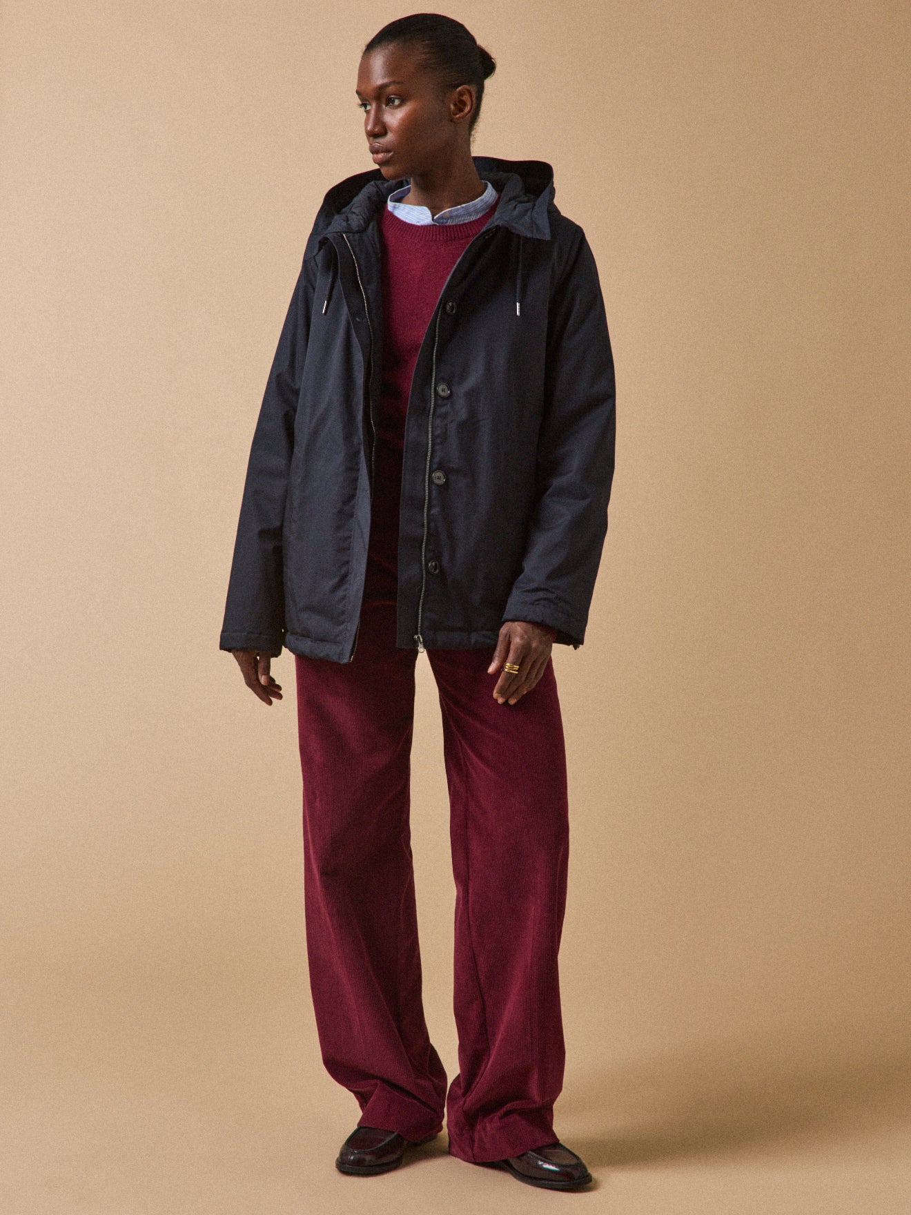 Geschmeidiger und wattierter Damen-Parka