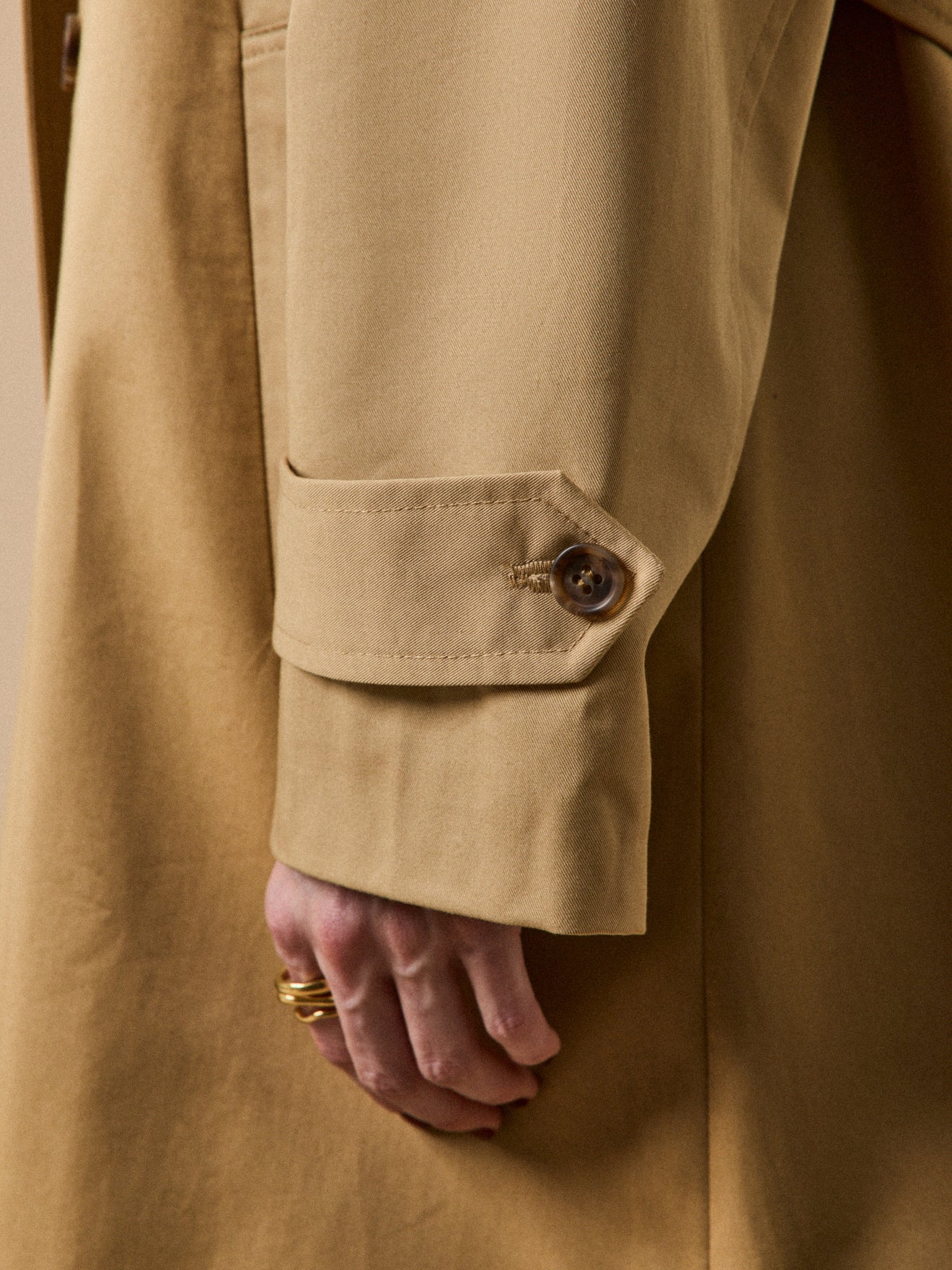 Trench long col tailleur coton biologique femme