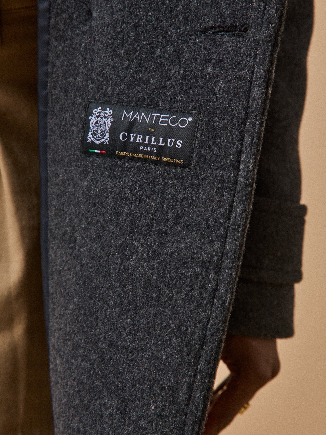 Manteau caban lainage uni femme