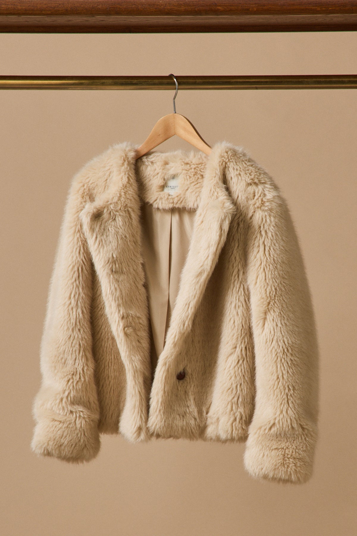 Manteau fausse fourrure* femme