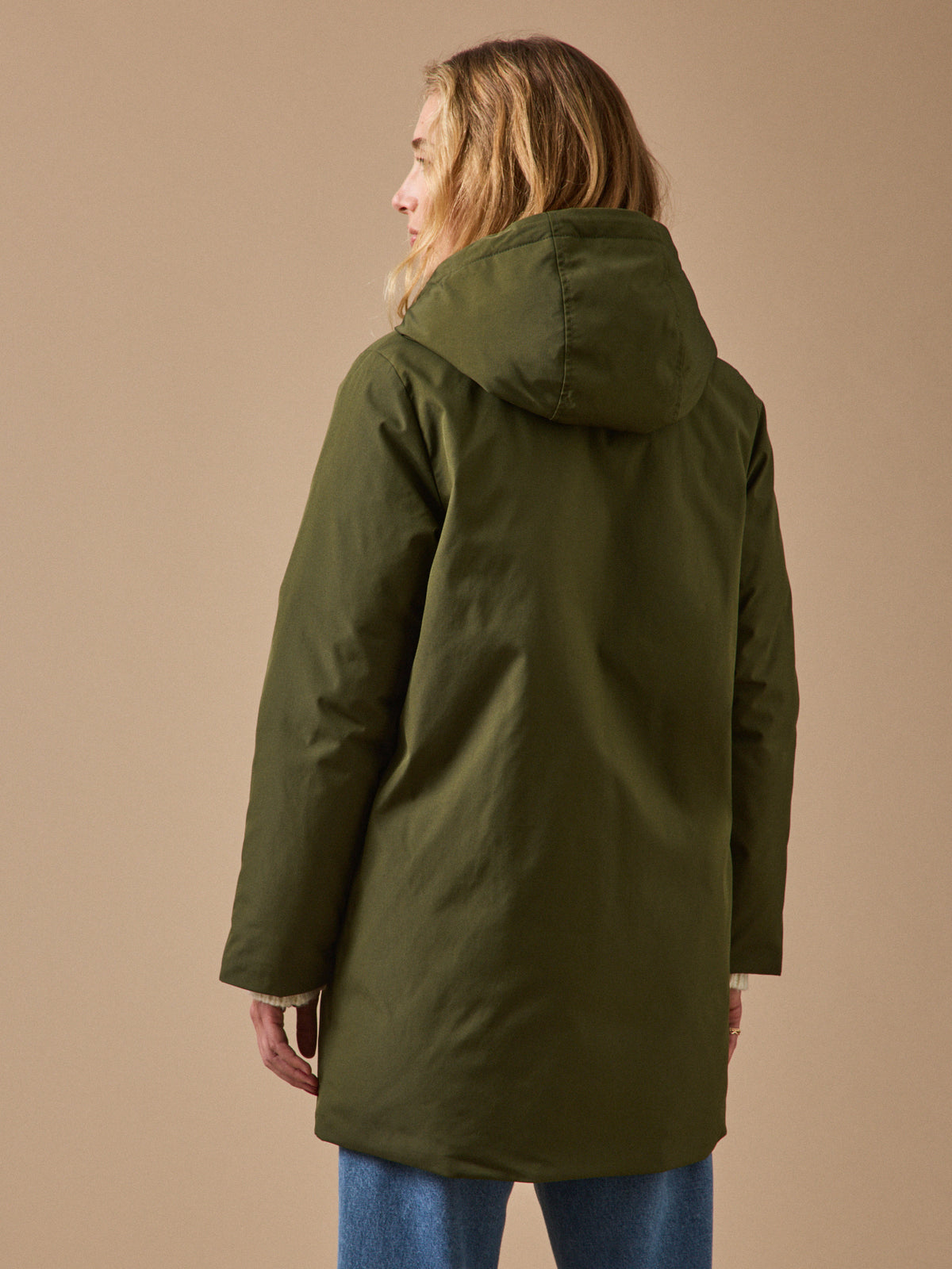 Langer, wattierter Damen-Parka
