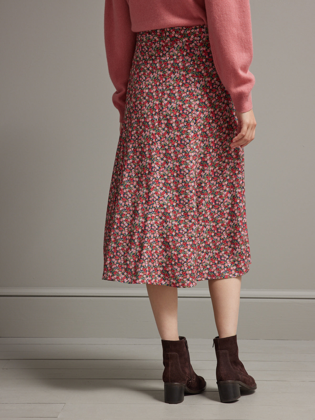 Jupe mi-longue femme tissu Liberty - Limited Collection