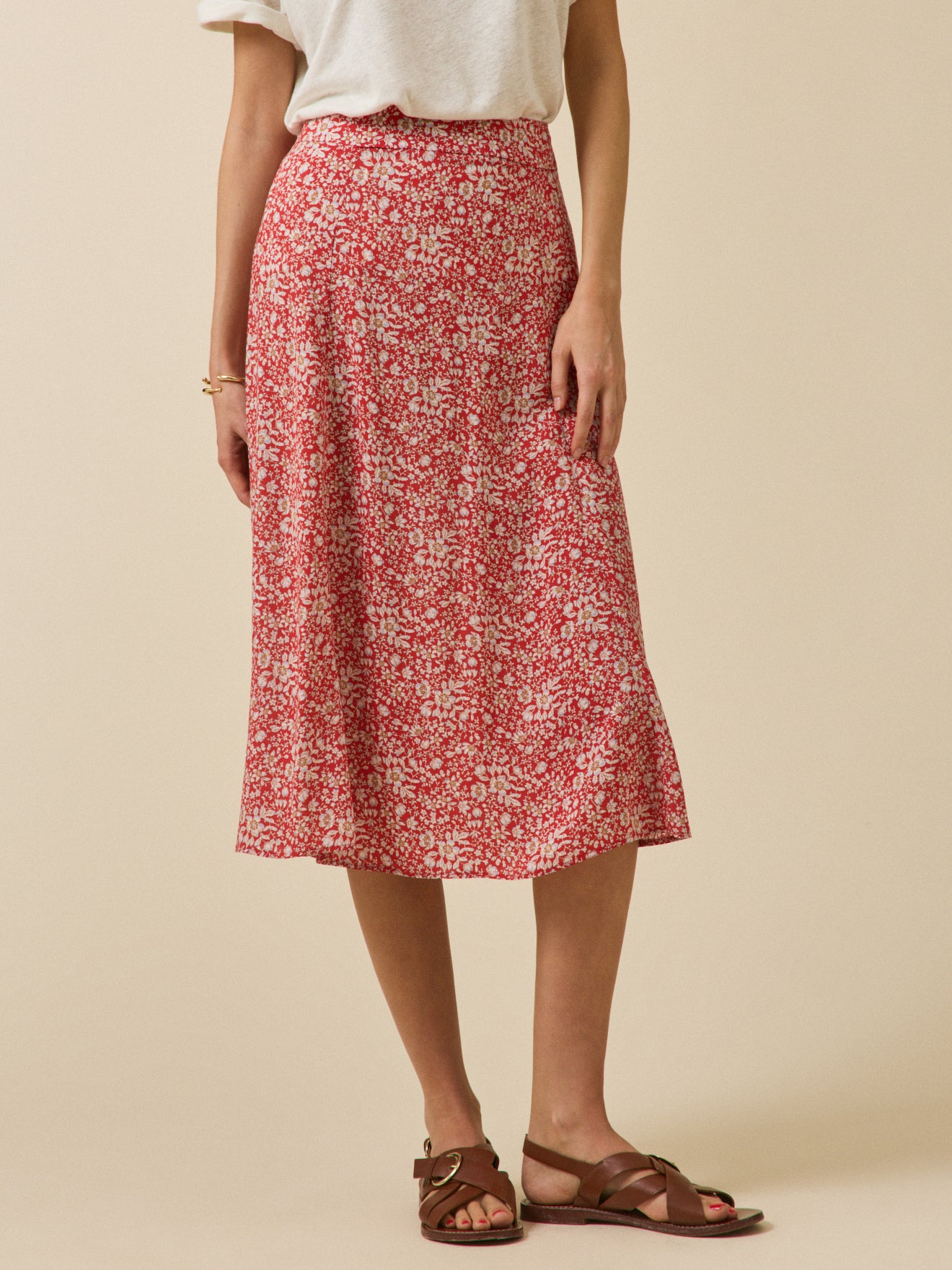 Halblanger Damenrock aus Liberty-Stoff - Limited Collection