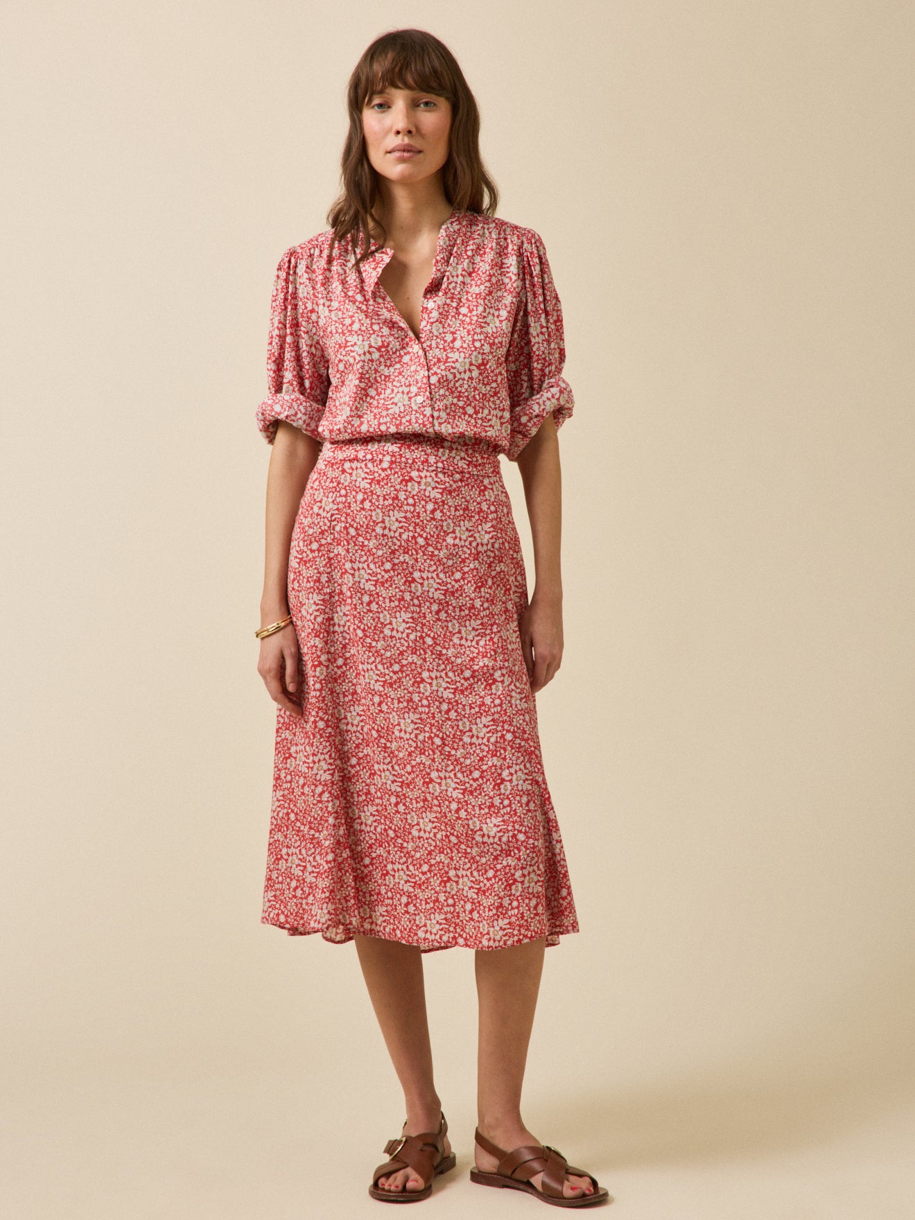 Halblanger Damenrock aus Liberty-Stoff - Limited Collection