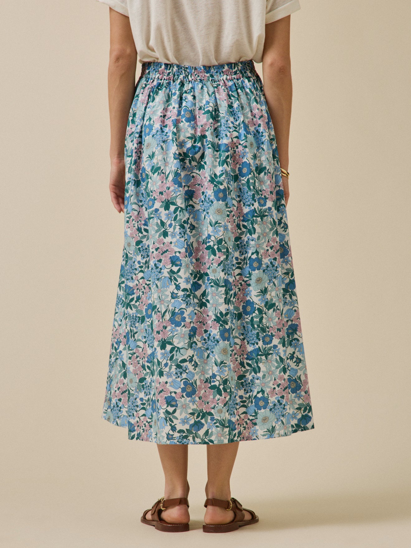 Langer Damenrock aus Liberty-Stoff - Limited Collection