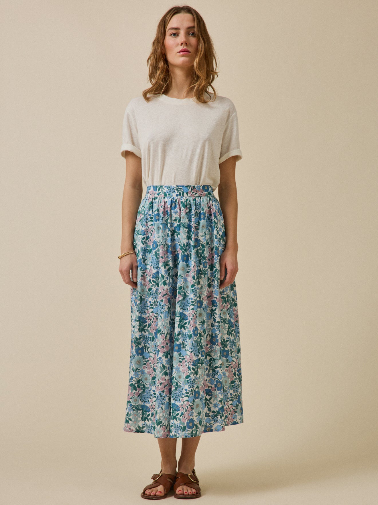 Langer Damenrock aus Liberty-Stoff - Limited Collection