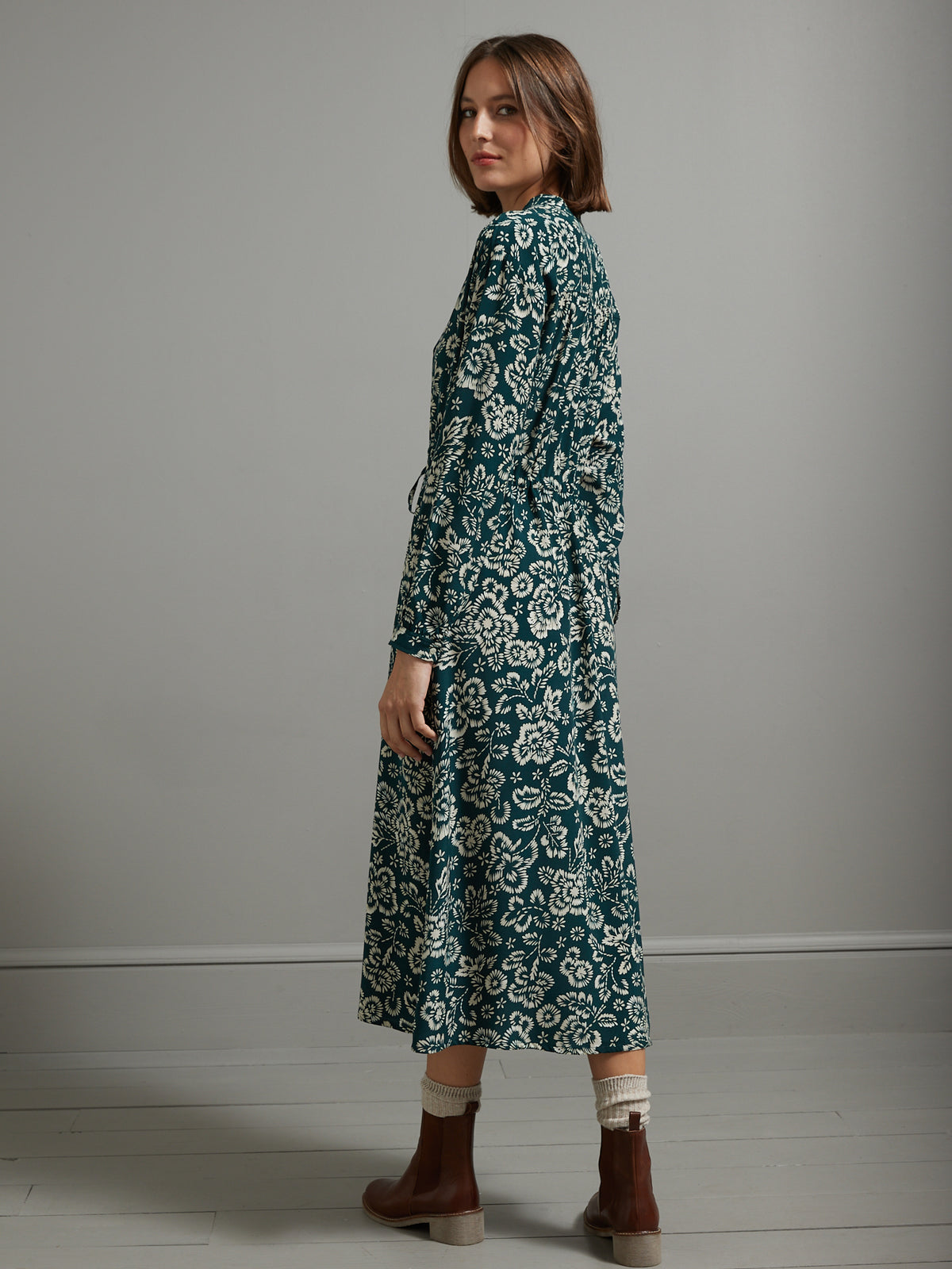 Robe mi-longue femme imprimé Erin