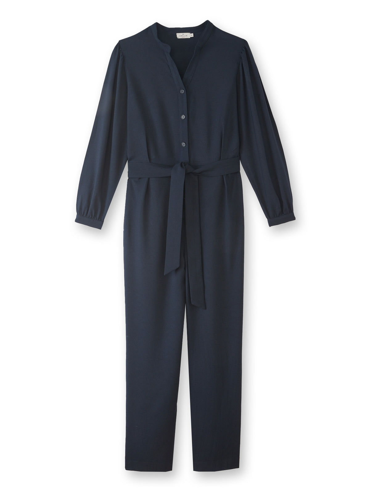 Combinaison-pantalon crêpe uni femme