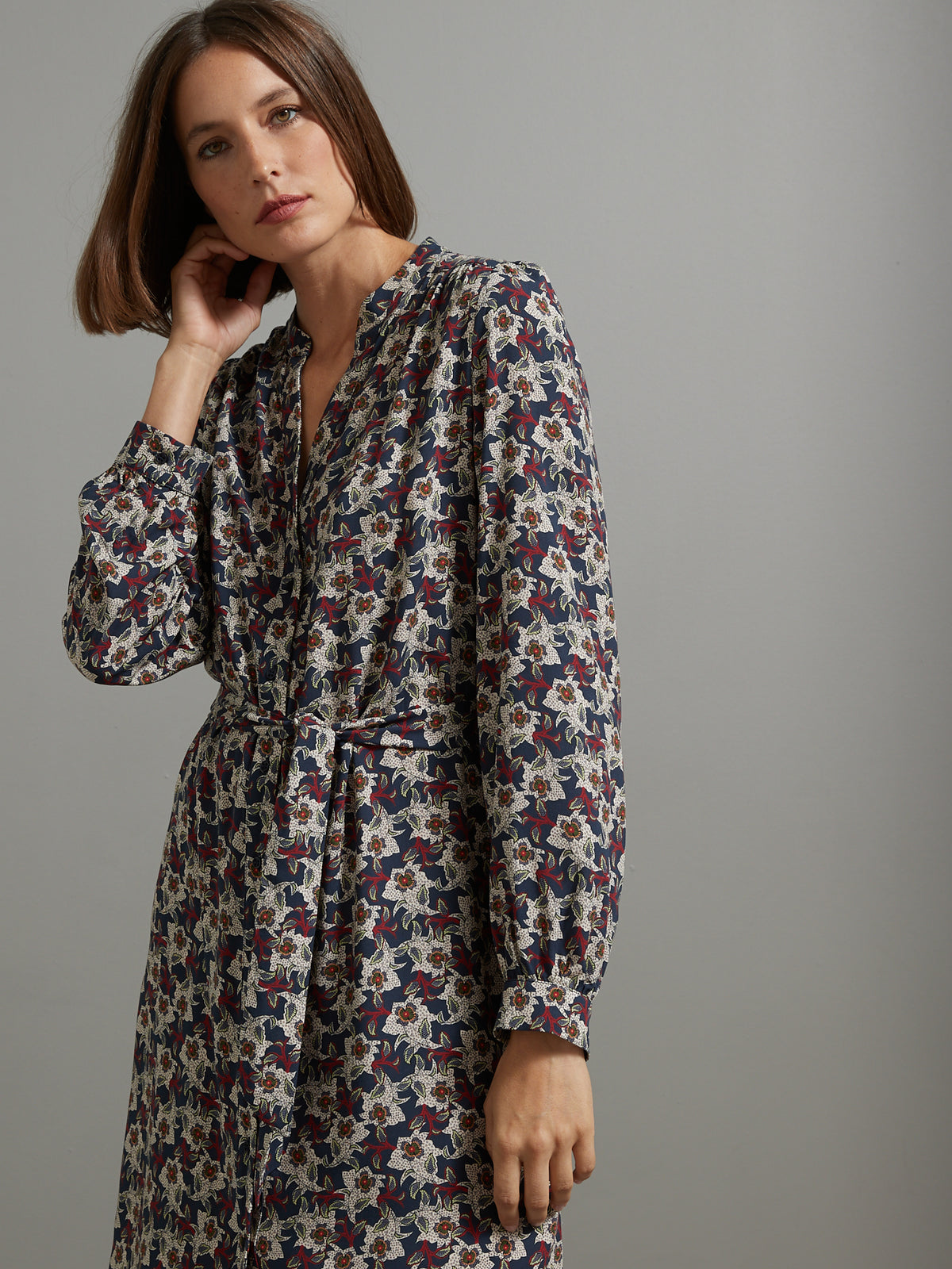 Robe-chemise femme imprimé Chambord
