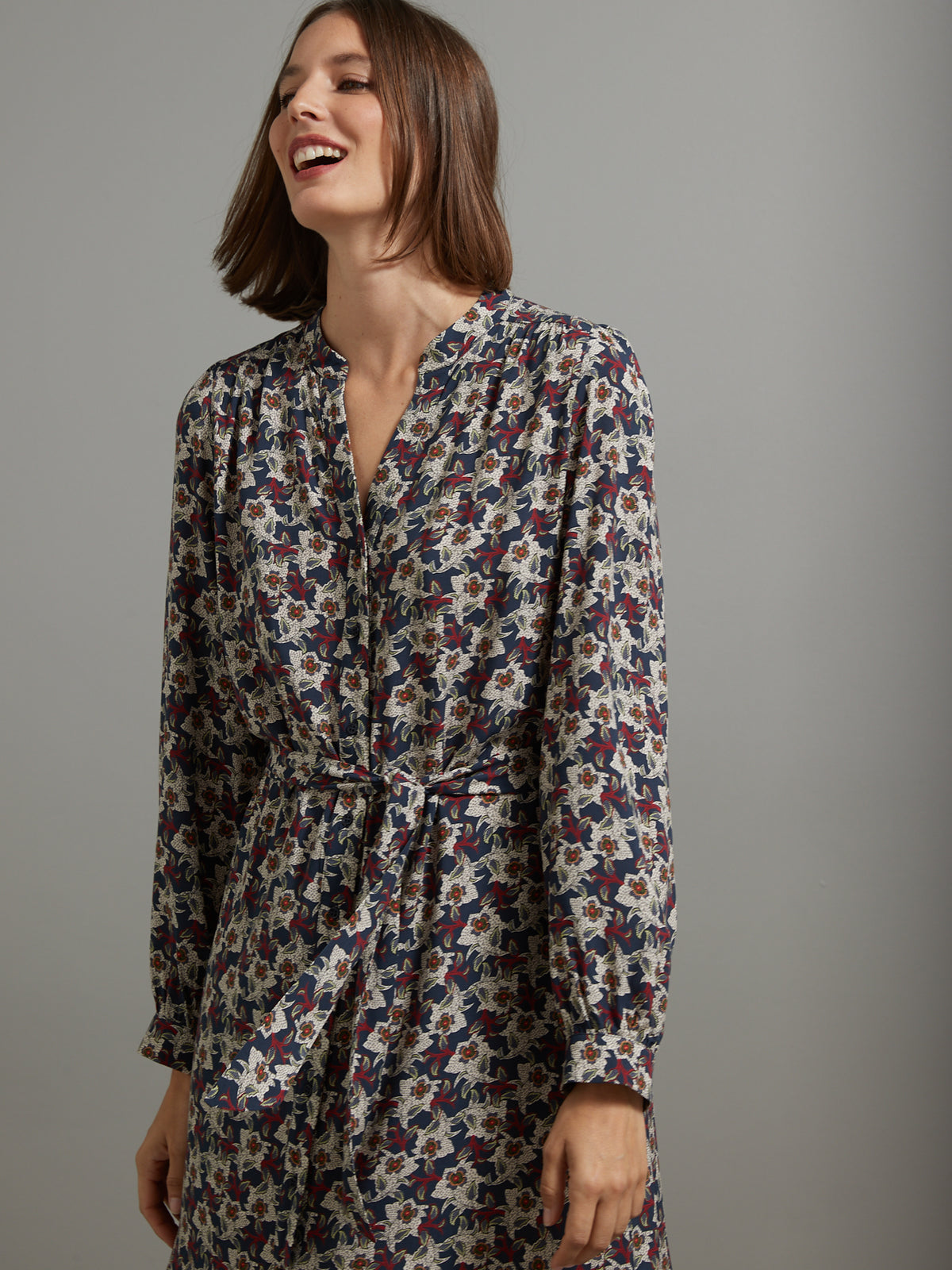 Robe-chemise femme imprimé Chambord