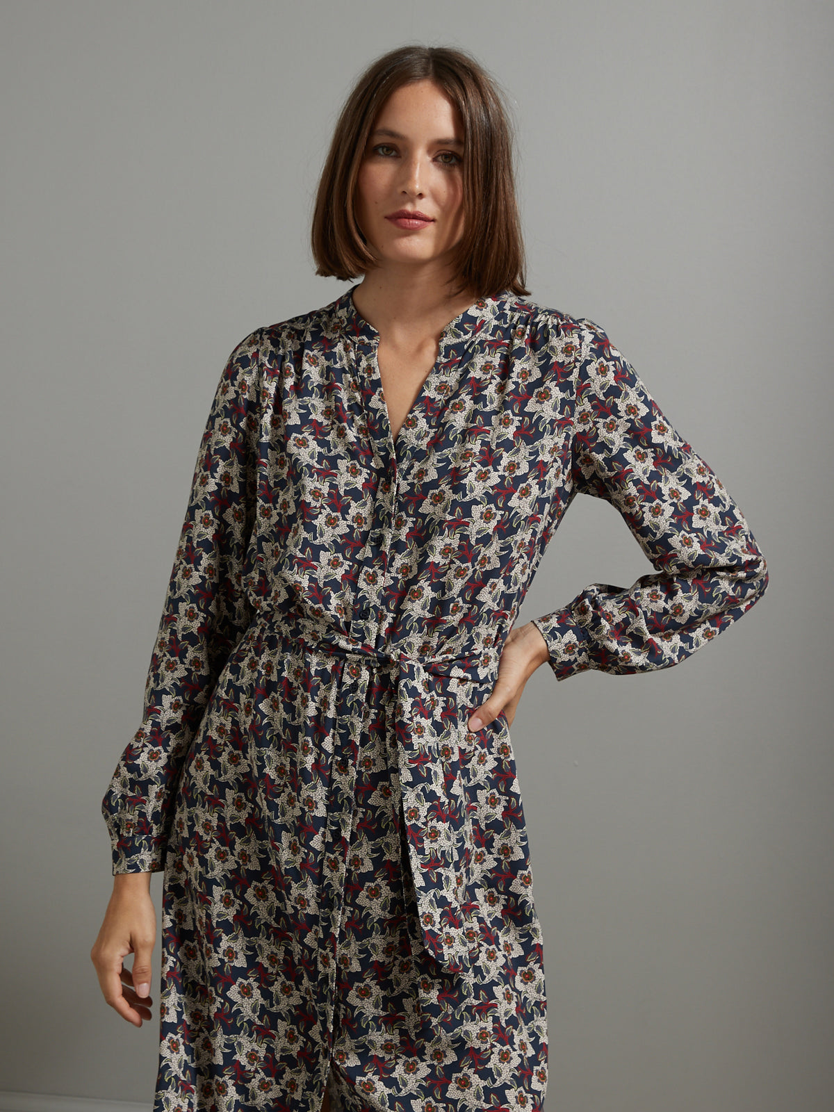 Robe-chemise femme imprimé Chambord