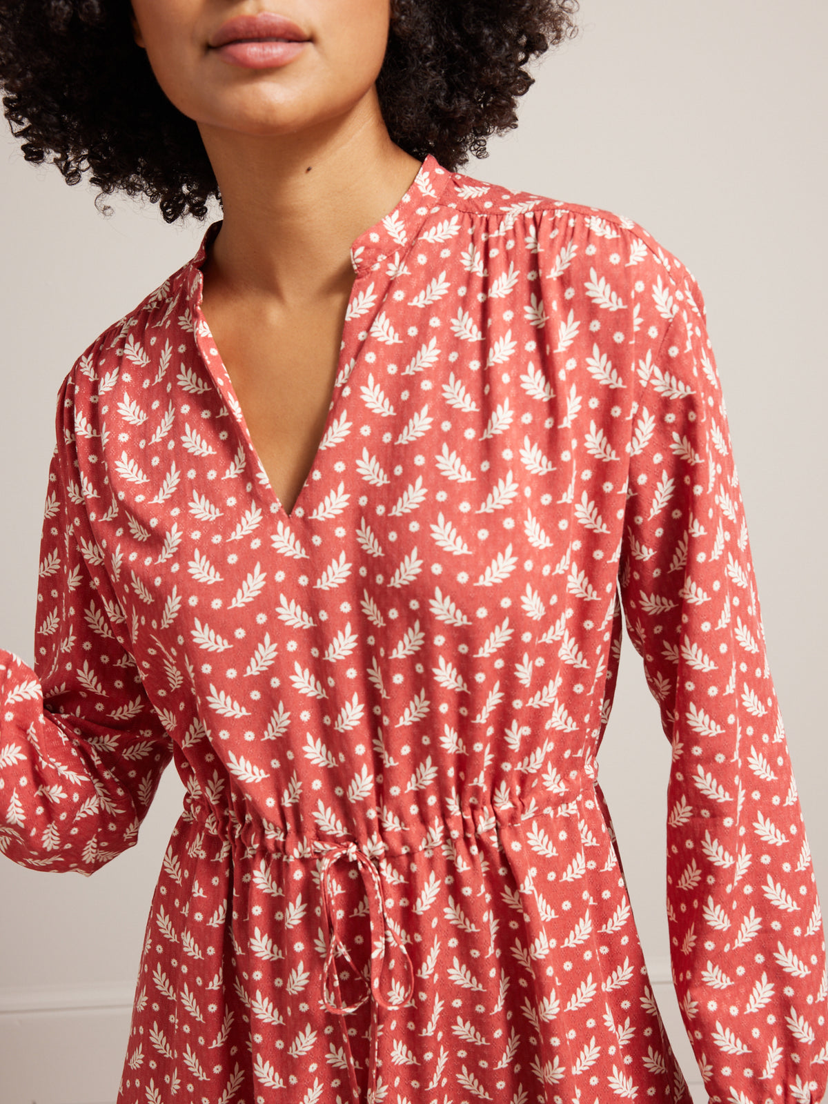 Robe mi-longue femme viscose dobby imprimé Rebecca